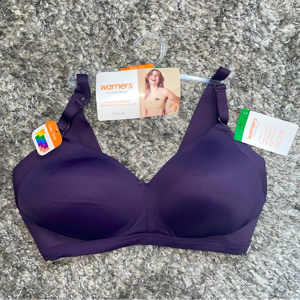 Warner’s Wireless T-shirt Bra- Size Large